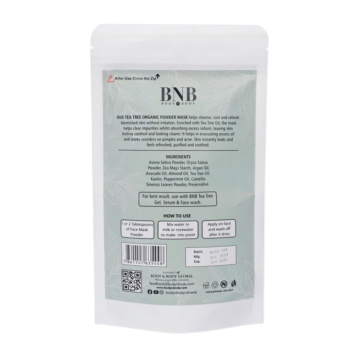 BNB Tea Tree Organic Mask