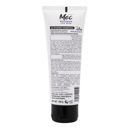 Mec Whitening Face Wash Activated Charcoal