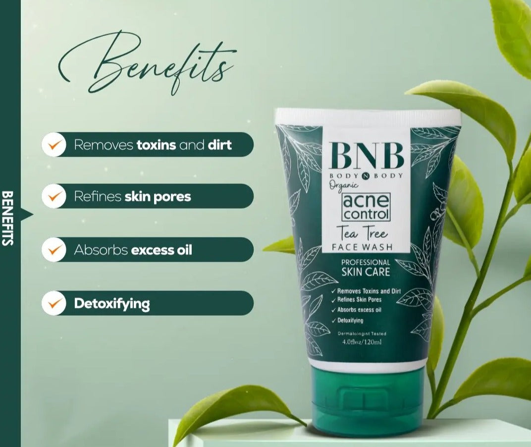 BNB Organic Tea Tree Face wash Acne Control