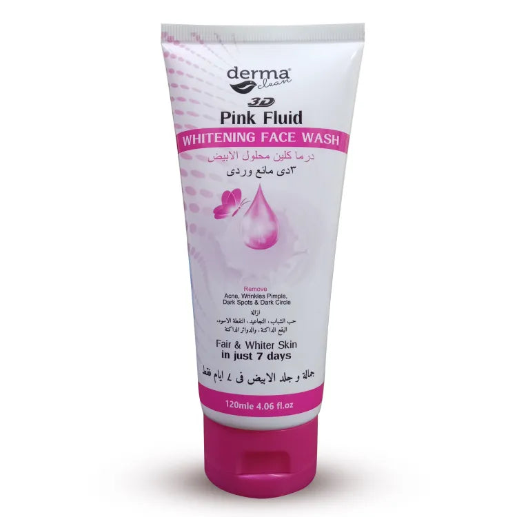 Derma Clean Pink Fluid Whitening Face Wash