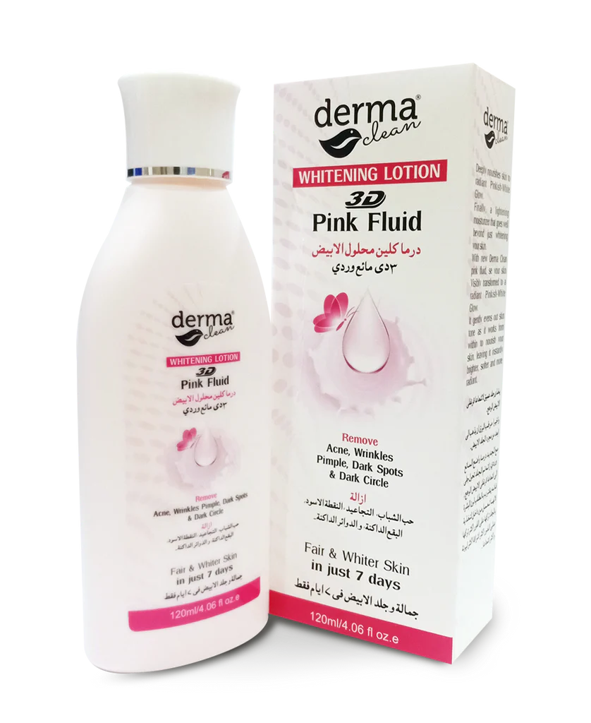 Derma Clean Whitening Lotion 3D Pink Fluid