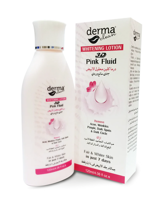 Derma Clean Whitening Lotion 3D Pink Fluid