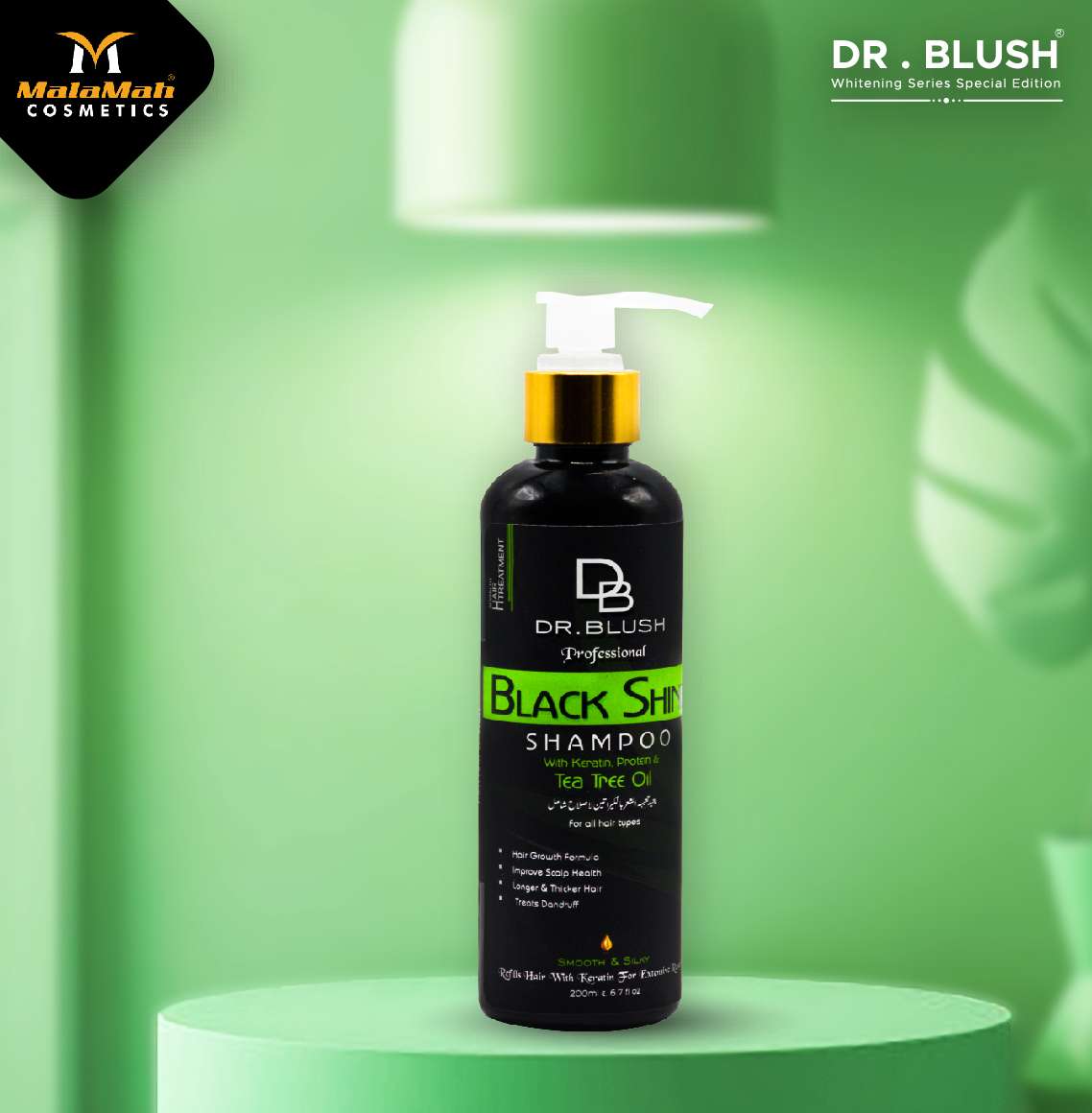 Dr Blush Black Shine Shampoo (Tea Tree Oil)