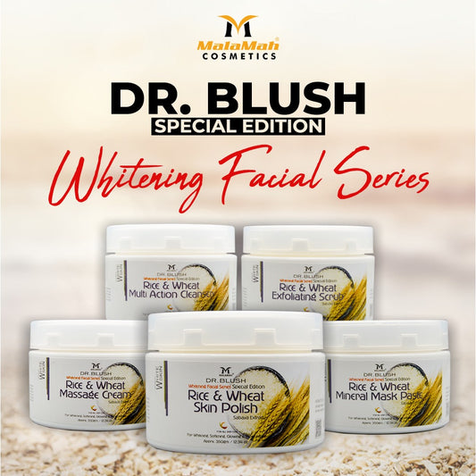 Dr Blush Whitening Rice Extracts Facial set 5pcs with Polish